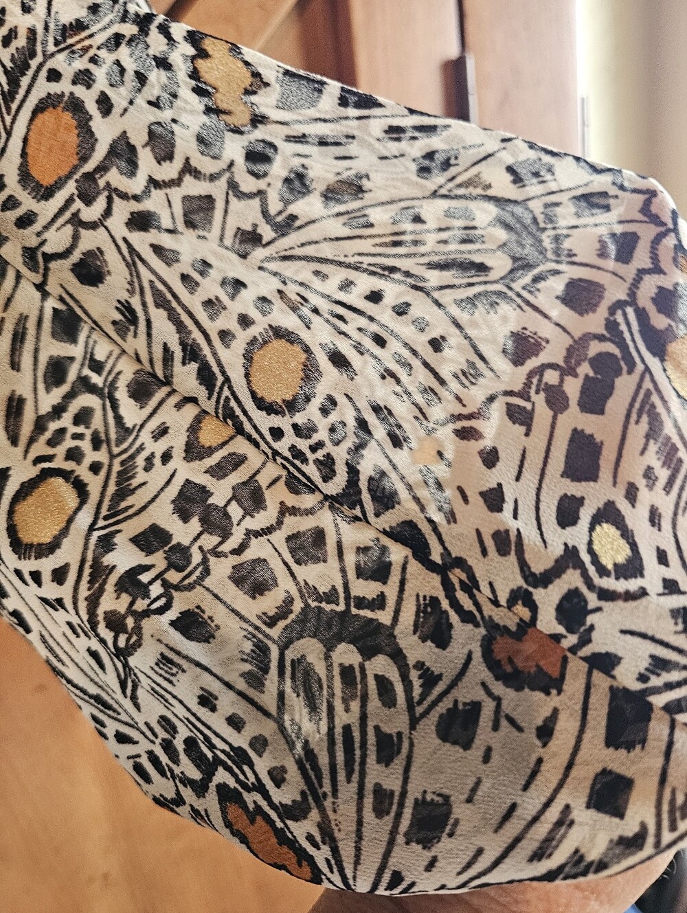 Express X Rachel Zoe NWT Print Top Cropped Sz Med - Picture 12 of 12
